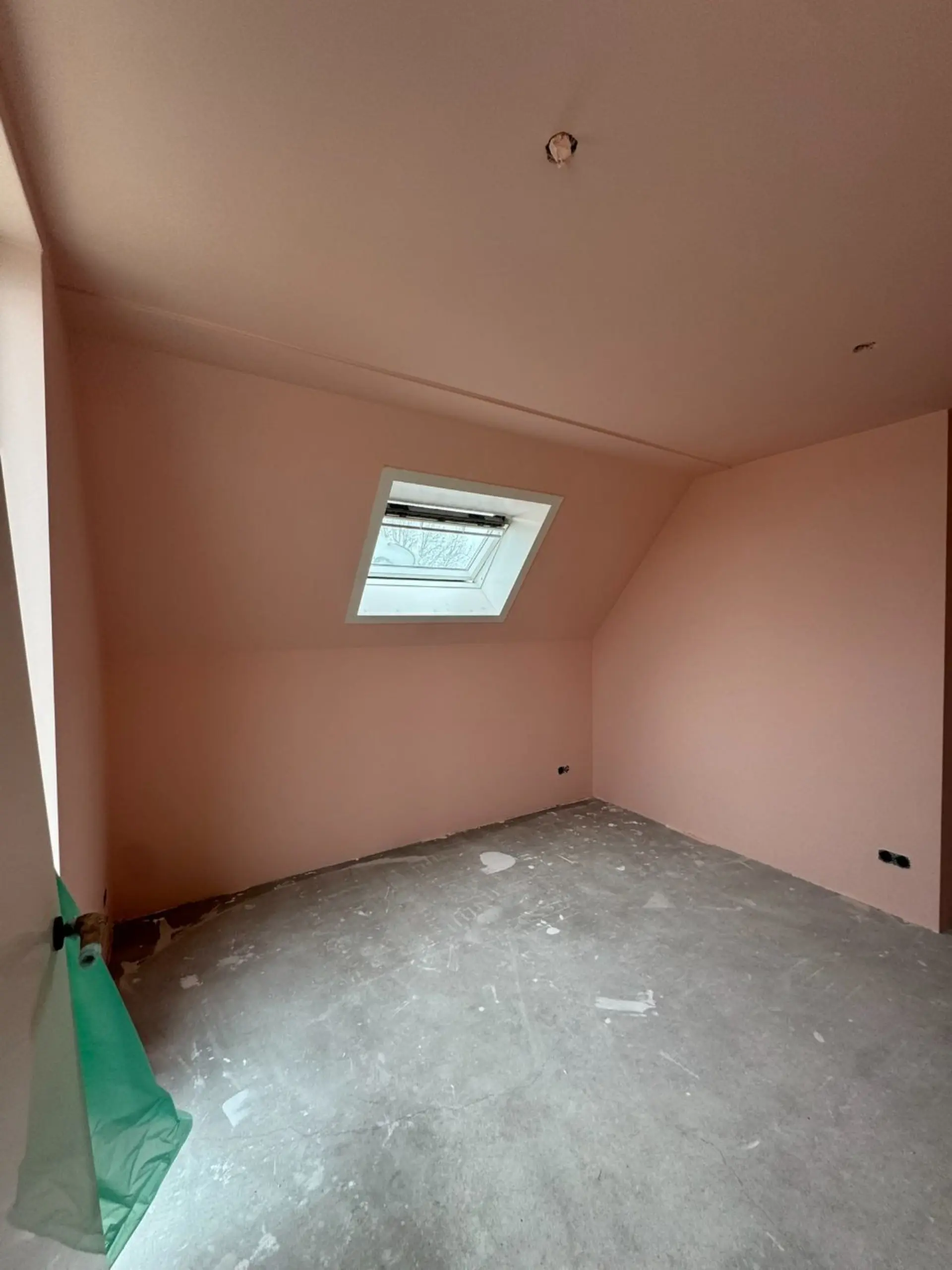 Volledige woning latex gespoten