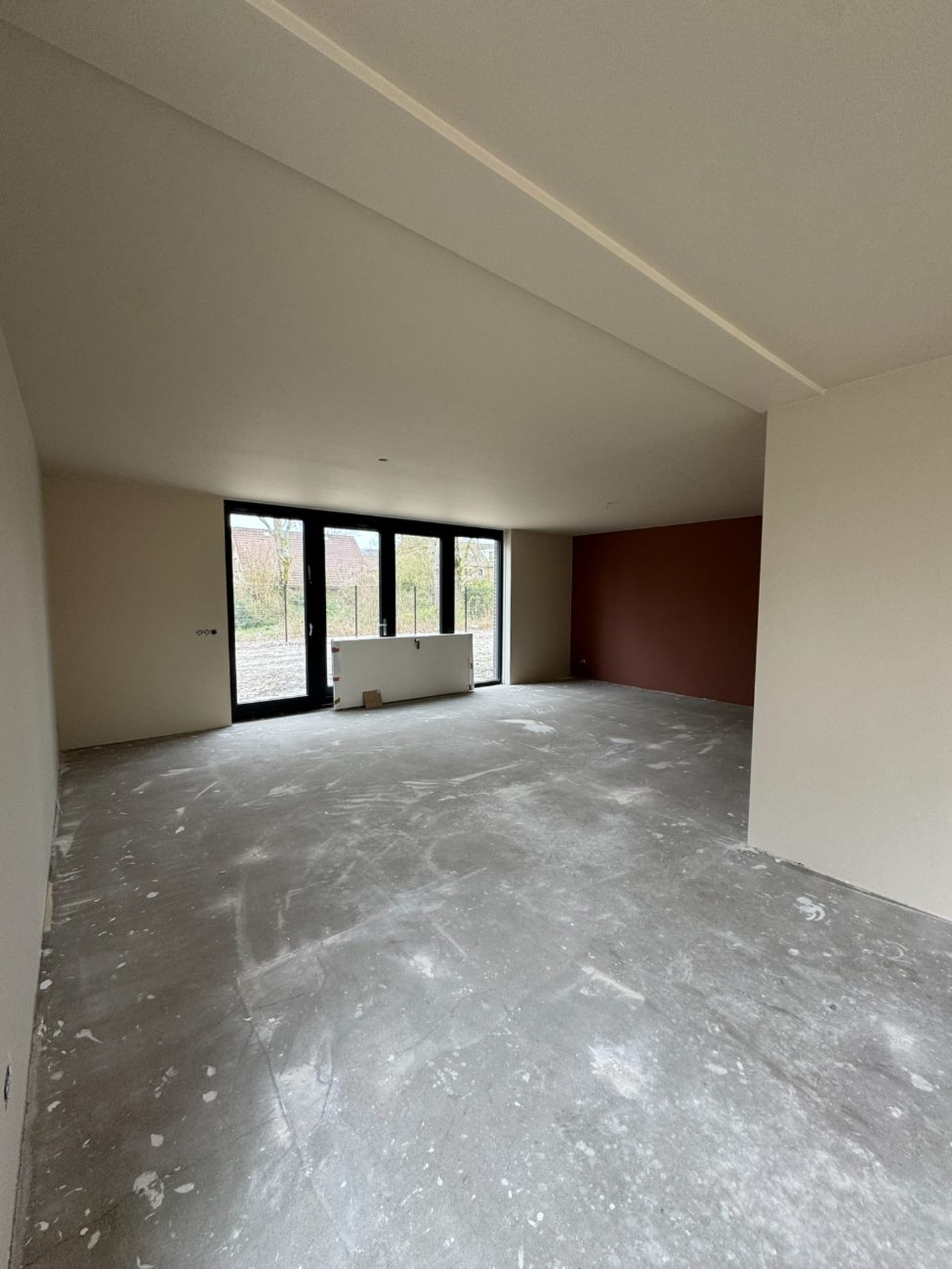 Volledige woning latex gespoten
