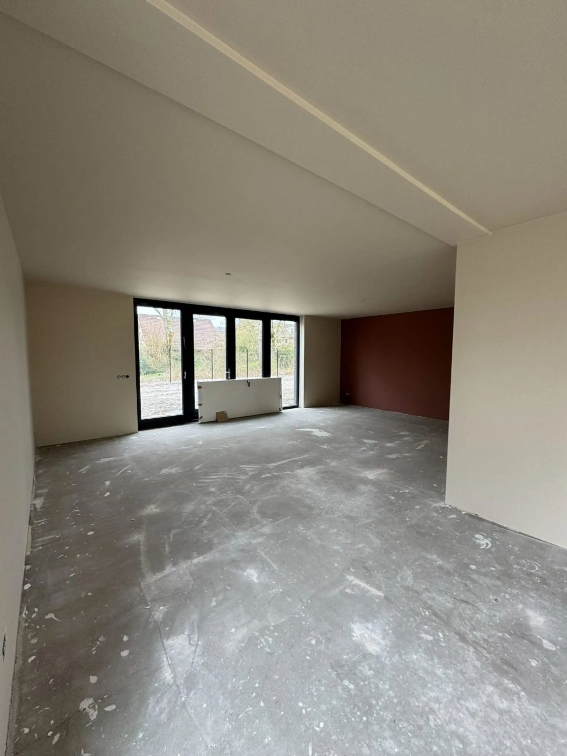 Entire home latex sprayed