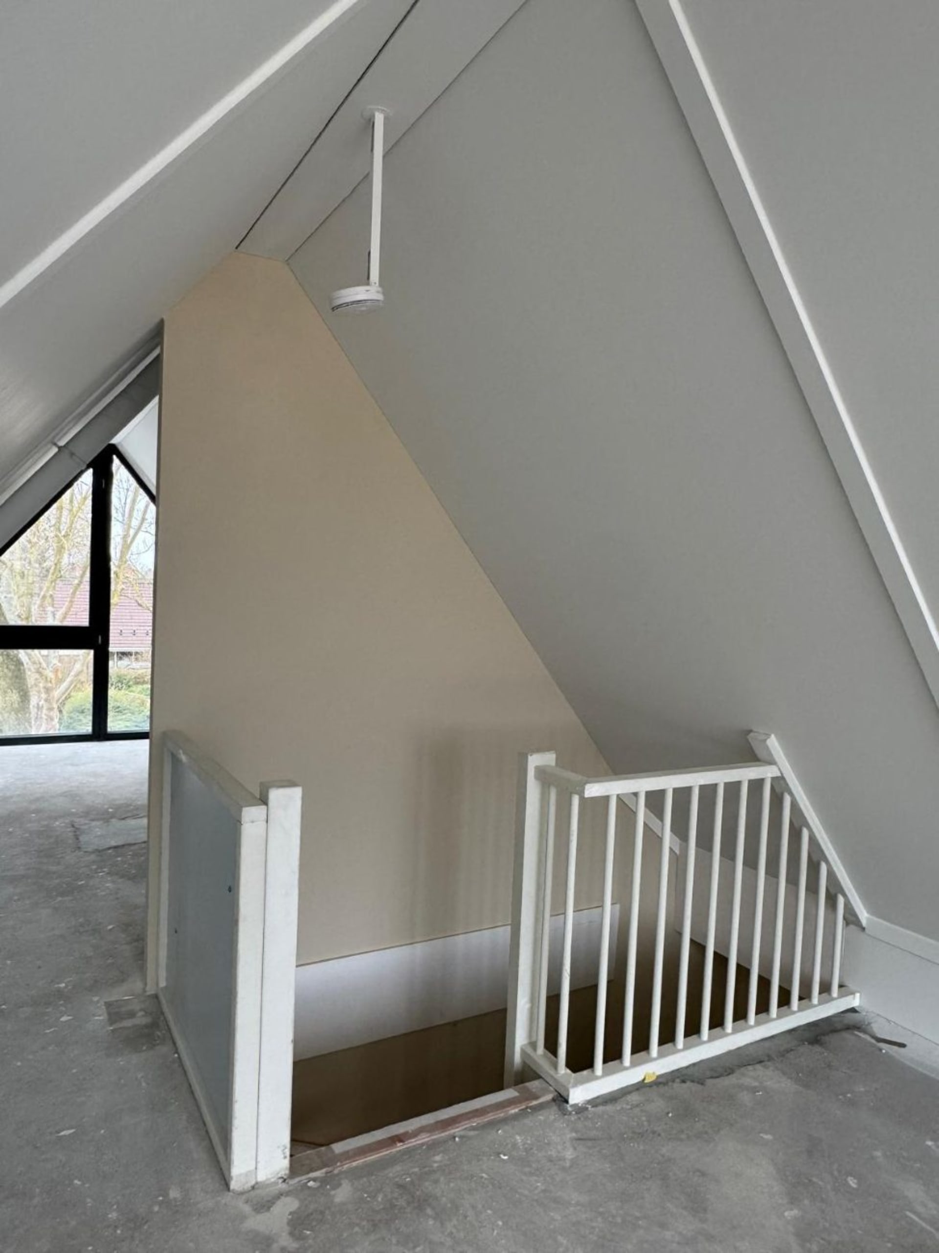 Entire home latex sprayed