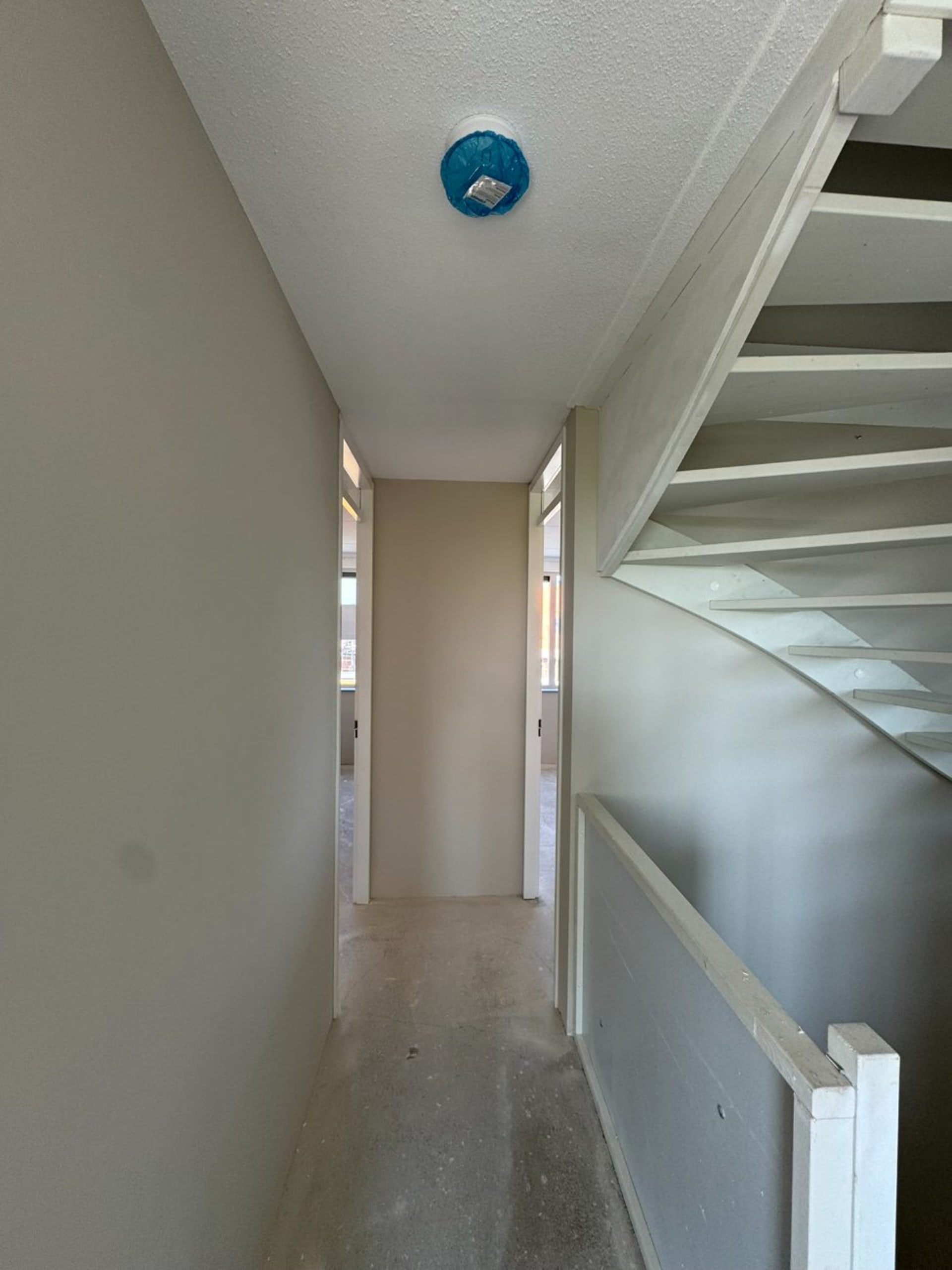 Spray-painted ceilings new build